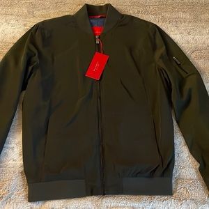 NWT - L Zara Mens Bomber Jacket (Dark Olive)